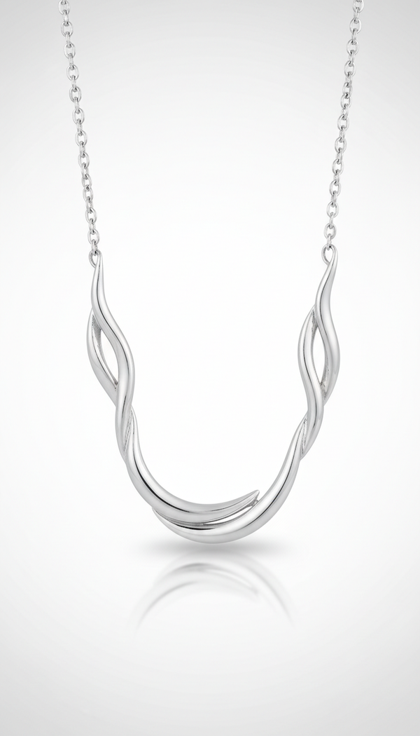 Sterling Silver S-Curve Necklace