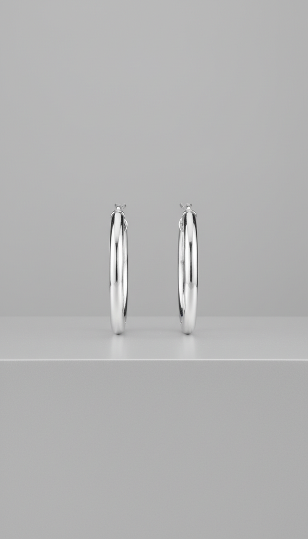 Classic Sterling Silver Hoop Earrings