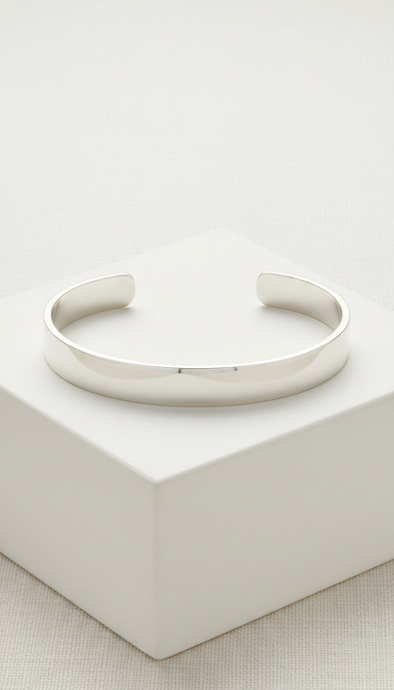 Minimalist Sterling Silver Cuff Bracelet