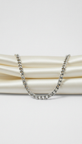 Sleek Sterling Silver Chain Necklace